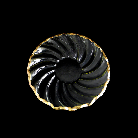 Spiral Pattern Gold Hot Bending Plate YD-HBP-025