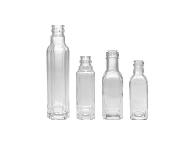 Transparent Glass Oil Bottle without Relief Design YD-BOT-027