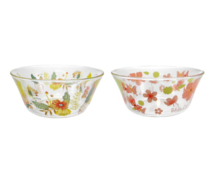Glass Bowl with Flower Pattern YD-BOW-019