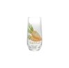 Carrot Flower Pattern Glass Water Cup YD-CUP-176