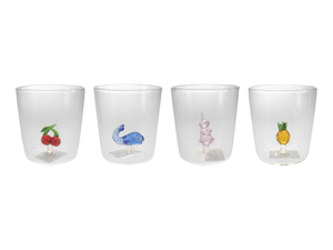 Cartoon Interior Glass Water Cup UD-CUP-152