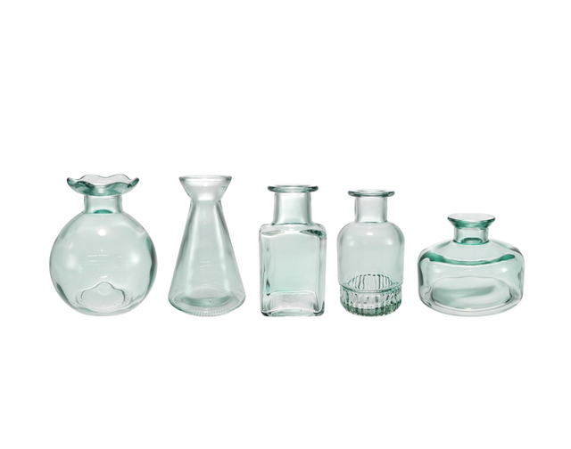 Colored Recycling Green Small Flower Vase YD-CGV-040