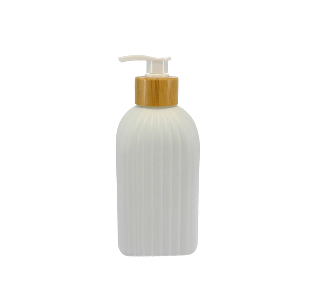 White Vertical Striped Hand Sanitizer Bottle YD-HSB-003