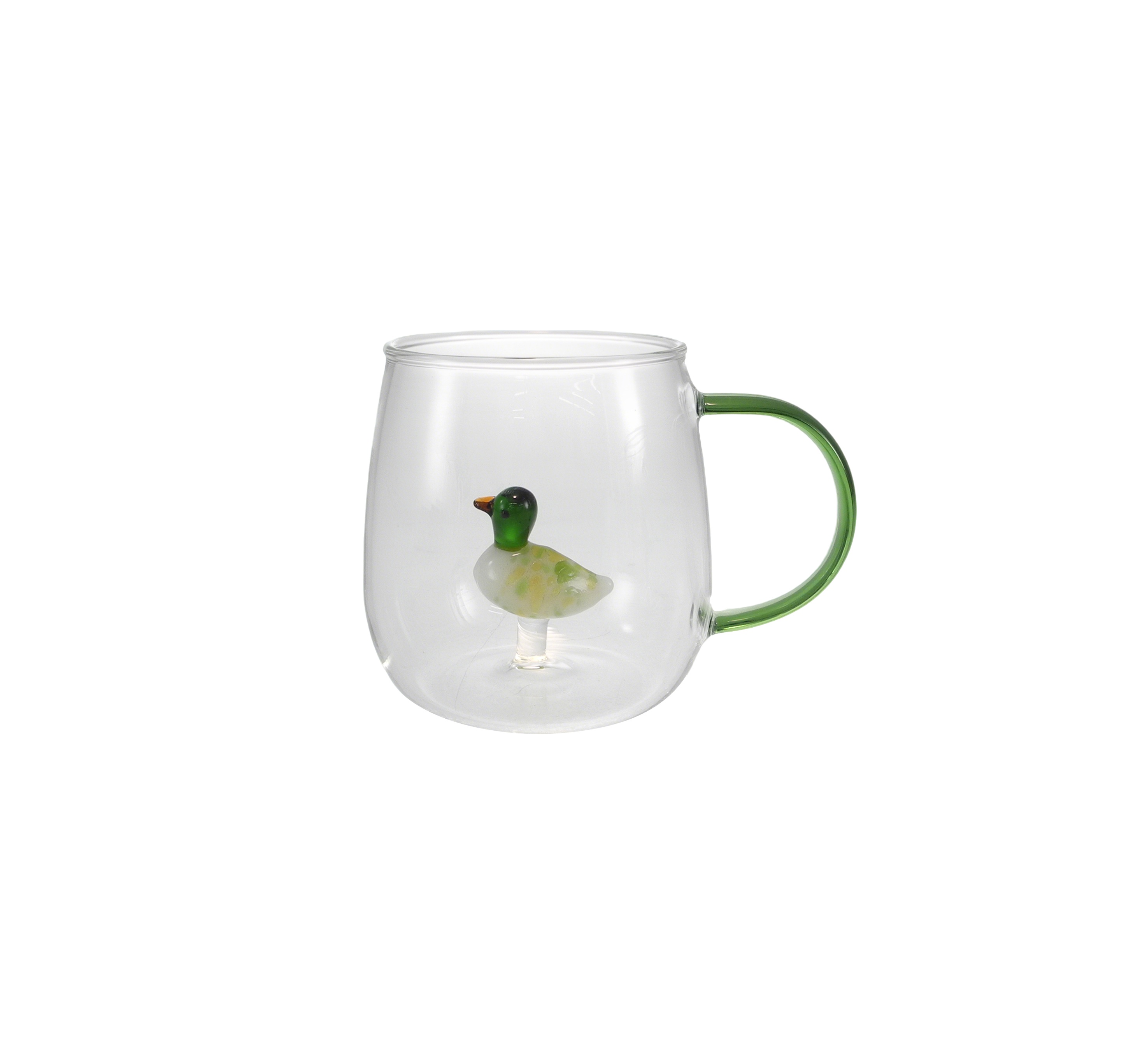 Colored Handle Glass Water Cup YD-CUP-189
