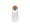 Round Wooden Cork Storage Tank Made of High-boron-silica Glass YD-STJ-190
