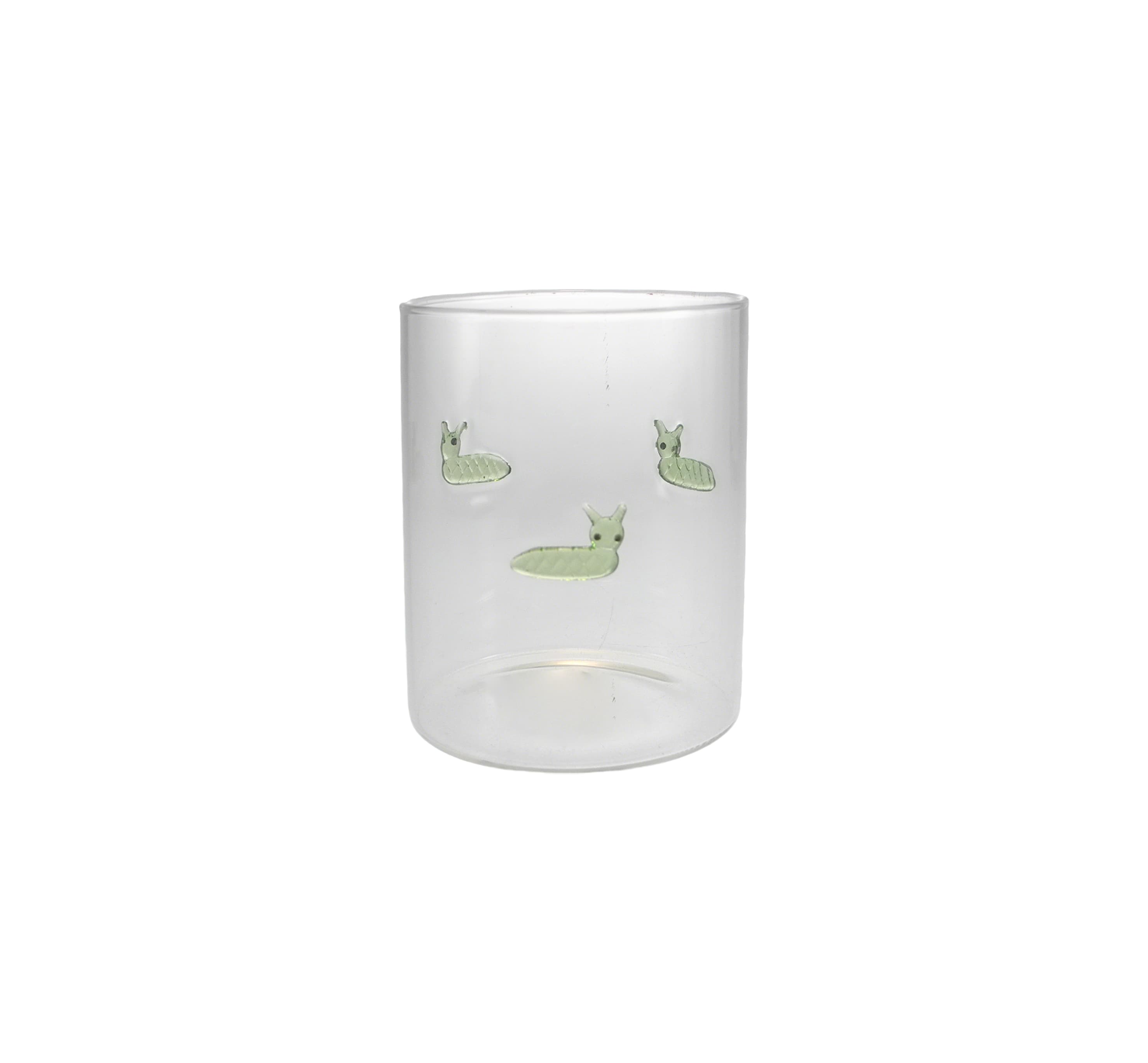 Cylindrical Glass Water Cup with A Patch on The Top YD-CUP-170