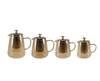 Flat-decorated Orange Glass Kettle YD-KEL-021