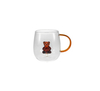 Glass Water Cup with Handle And Interior Decoration YD-CUP-159