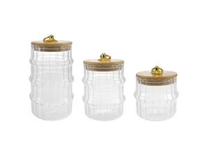 Cauliflower-shaped Borosilicate Glass Storage Jar YD-STJ-203