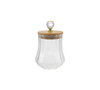 Vertical Striped Borosilicate Glass Storage Jar YD-STJ-199