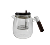 Round-bottomed Wooden Lid Glass Water Bottle YD-KEL-011