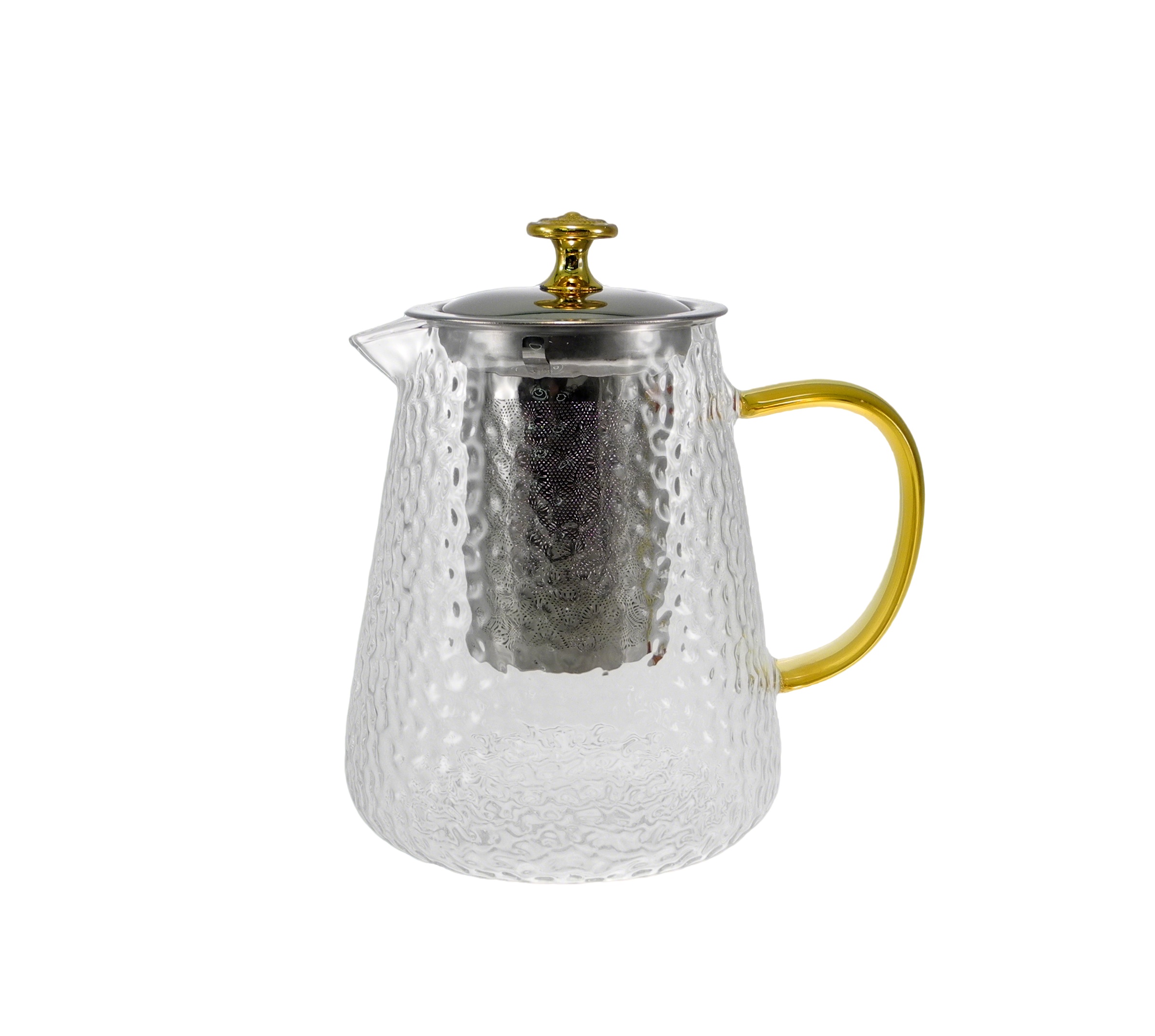 Transparent Dot-shaped Glass Kettle YD-KEL-014