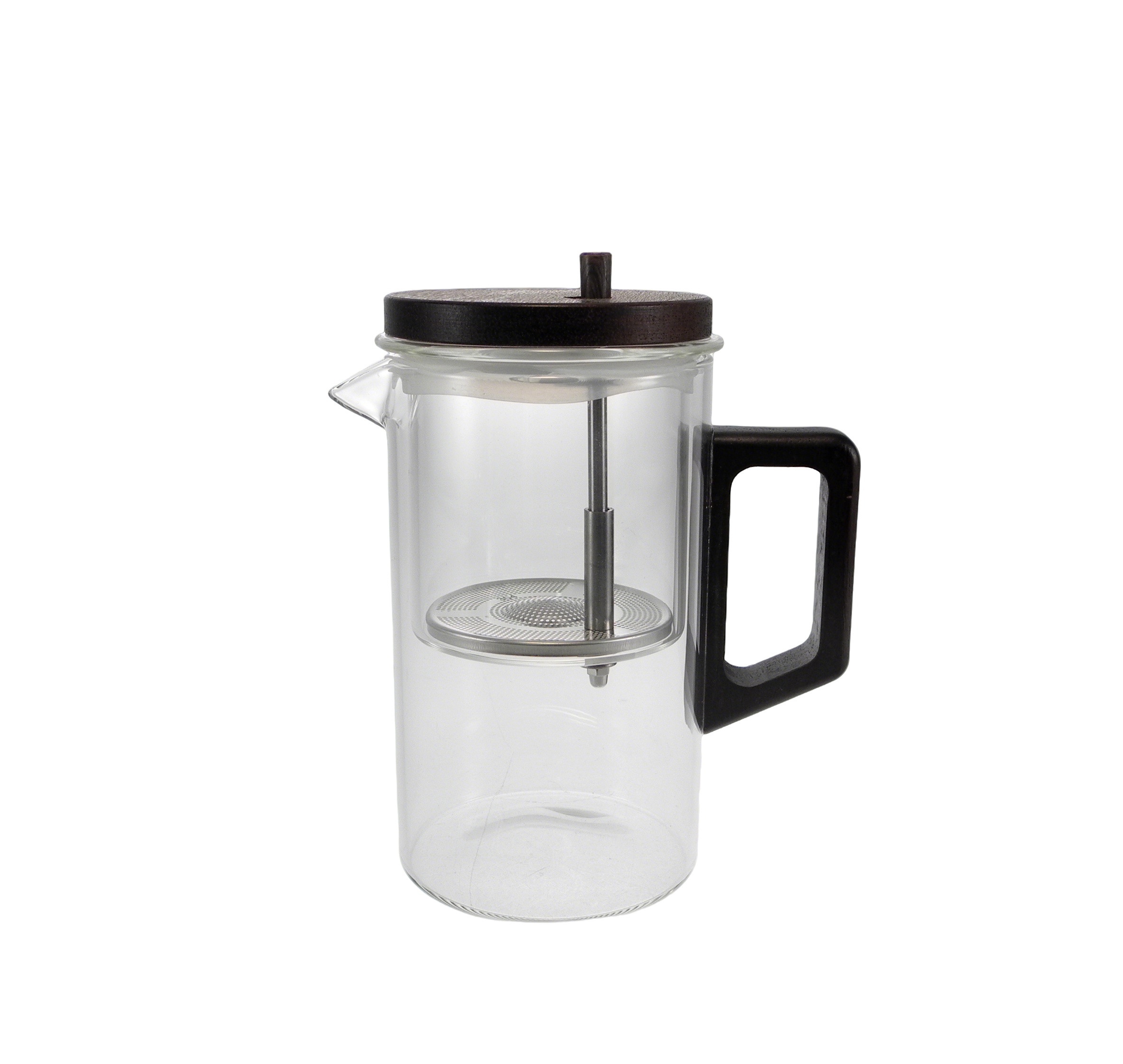 Cylindrical Wooden Lid Glass Water Bottle YD-KEL-013