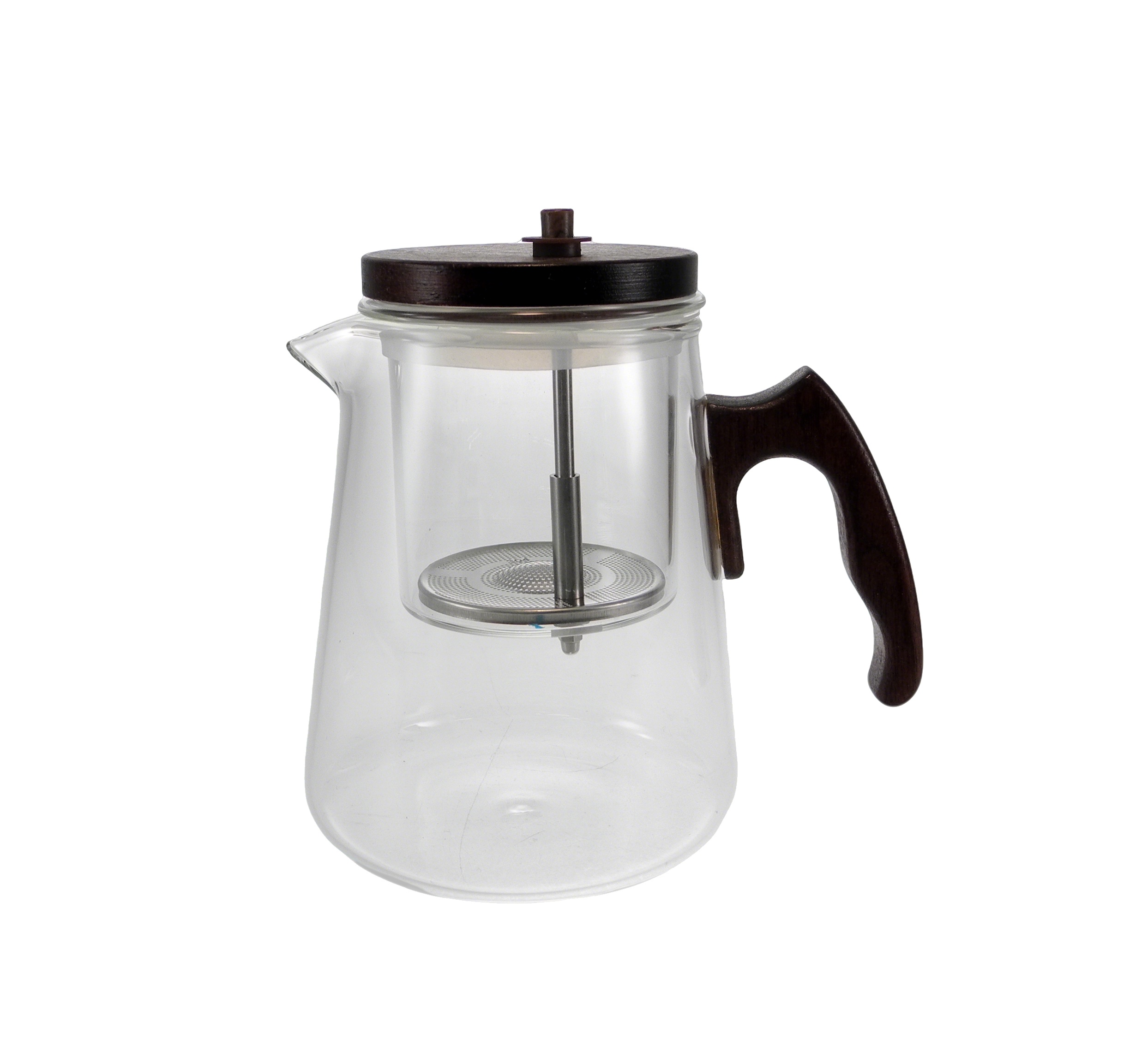 Wide-bottomed Wooden-covered Glass Water Bottle YD-KEL-012