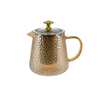 Dot-relief Orange Glass Teapot YD-KEL-015