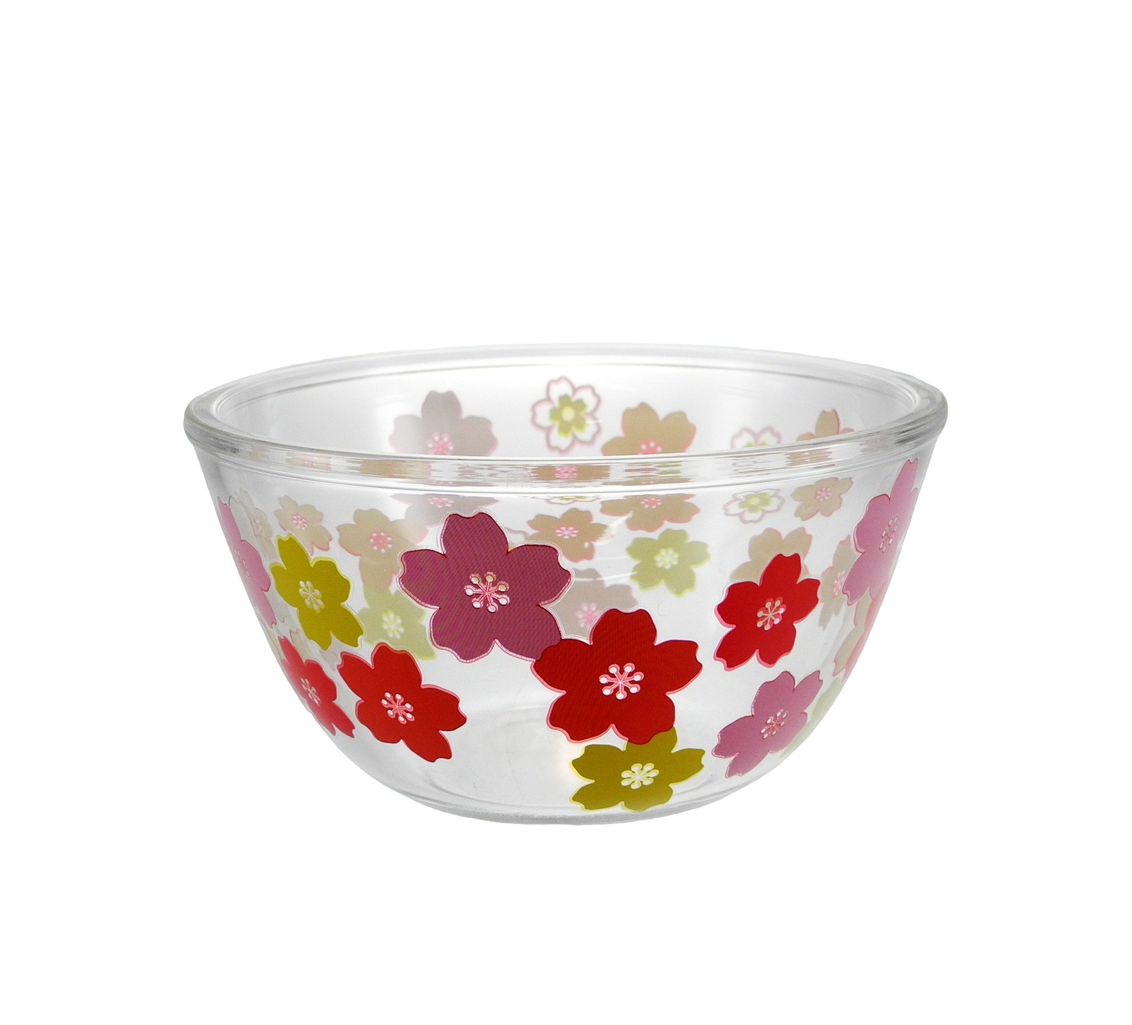Small Flower Sticker Paper Glass Bowl YD-BOW-021