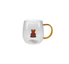 Glass Water Cup with Handle And Interior Decoration YD-CUP-159