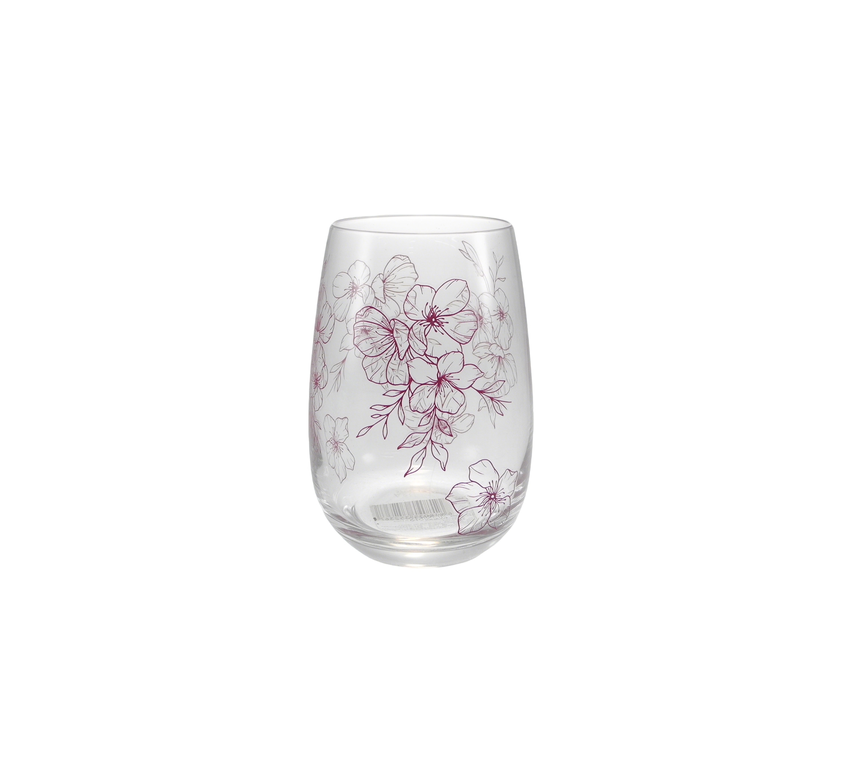 Cherry Blossom Pattern Glass Water Cup YD-CUP-177