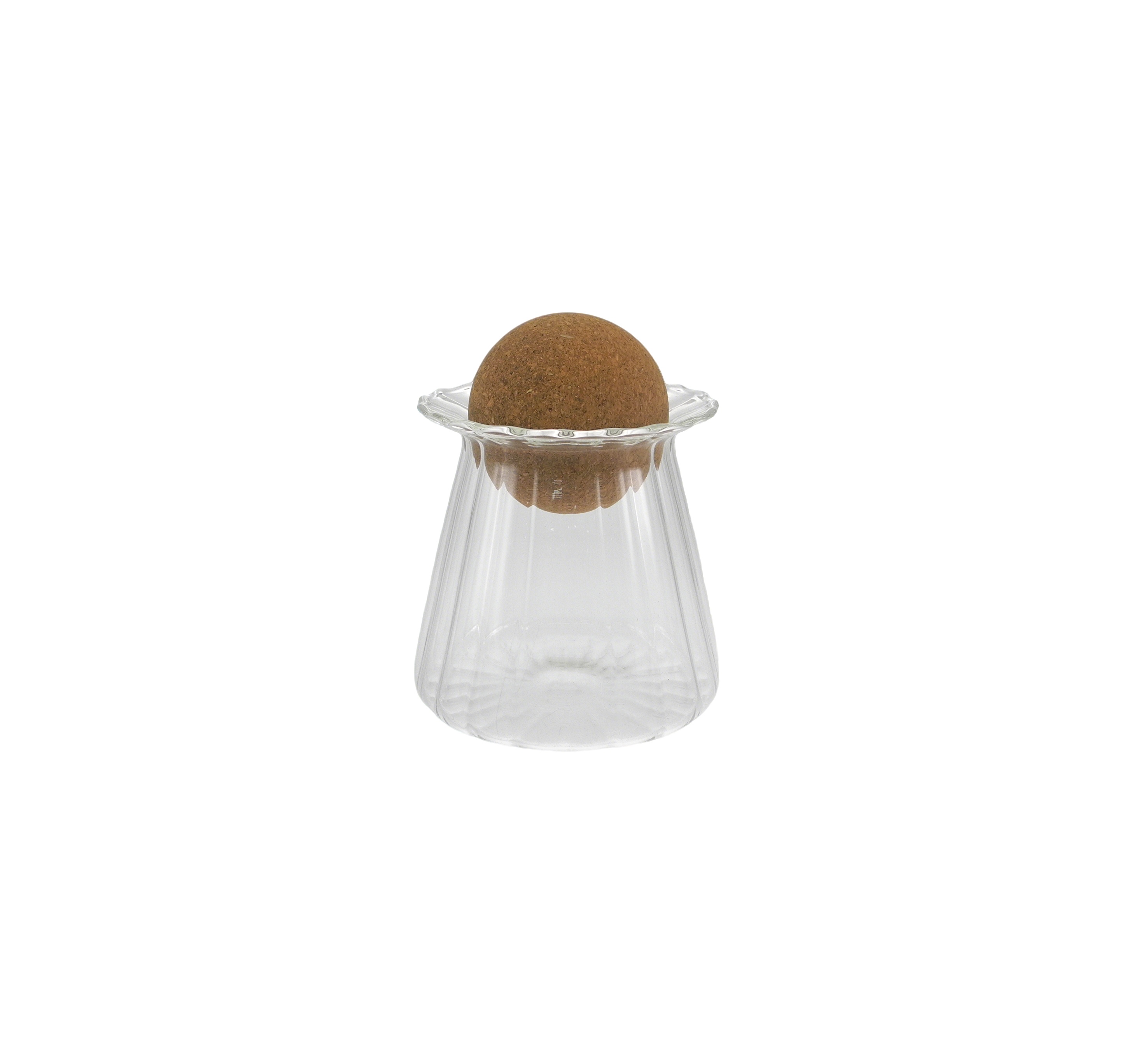 Round Wooden Cork Storage Tank Made of High-boron-silica Glass YD-STJ-190