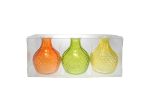 Set of Colored Glass Flower Vases YD-CGV-037