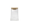 Clear Material Vertical Striped Borosilicate Glass Storage Jar YD-STJ-205