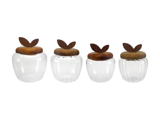 Apple-shaped Glass Storage Container YD-STJ-195