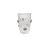 Plated Vertical Striped Glass Water Cup YD-CUP-178