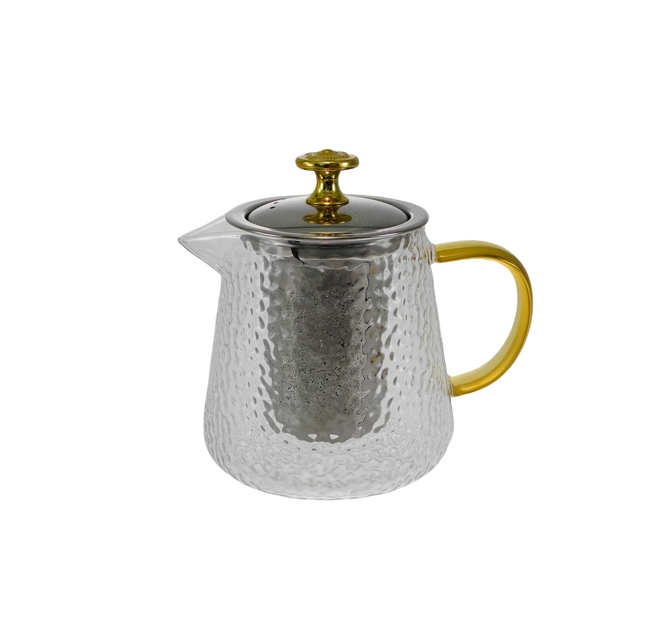 Transparent Dot-shaped Glass Kettle YD-KEL-014