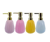 Colored Cylindrical Vertical Striped Hand Sanitizer Bottle YD-HSB-009