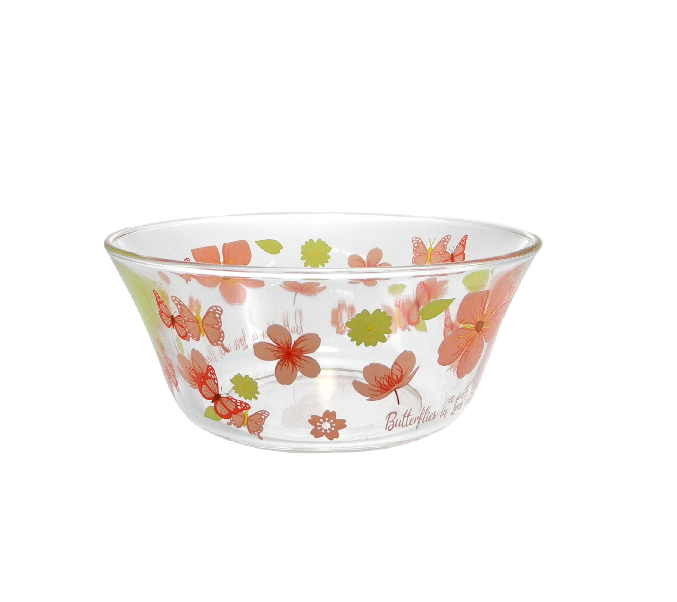 Glass Bowl with Flower Pattern YD-BOW-019