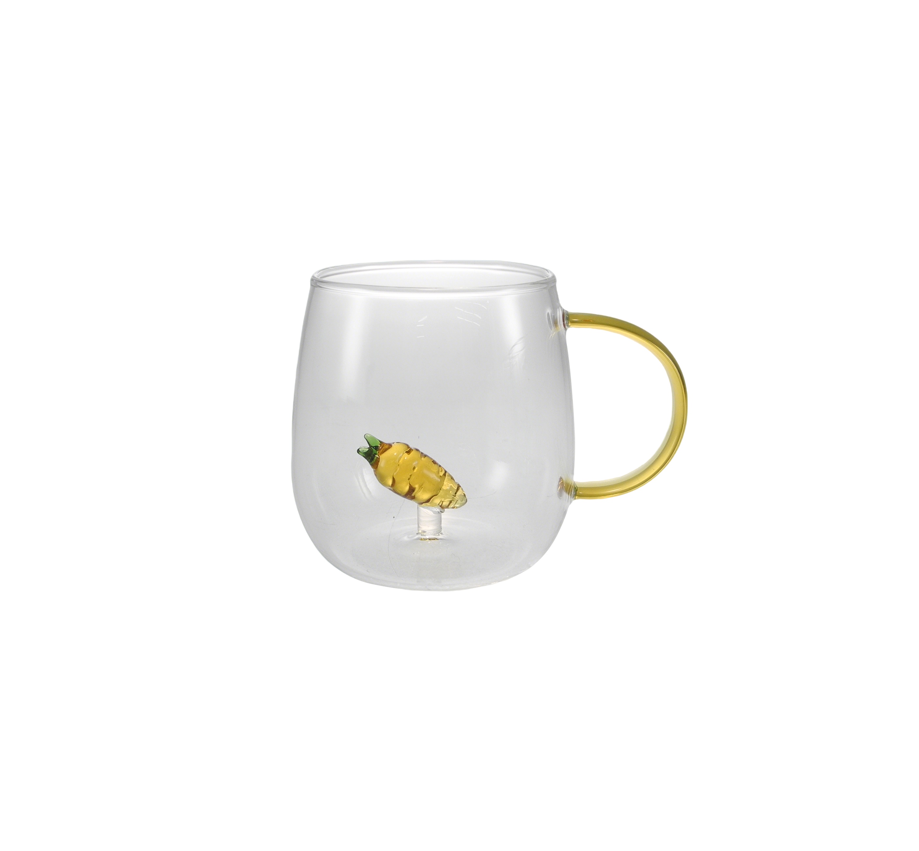 Colored Handle Glass Water Cup YD-CUP-189