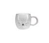 Kitten Pattern Glass Water Cup YD-CUP-154