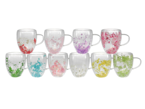 Dried Flower Glass Water Cup YD-CUP-184