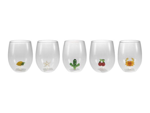 Internal Decorative Glass Water Cup YD-CUP-150