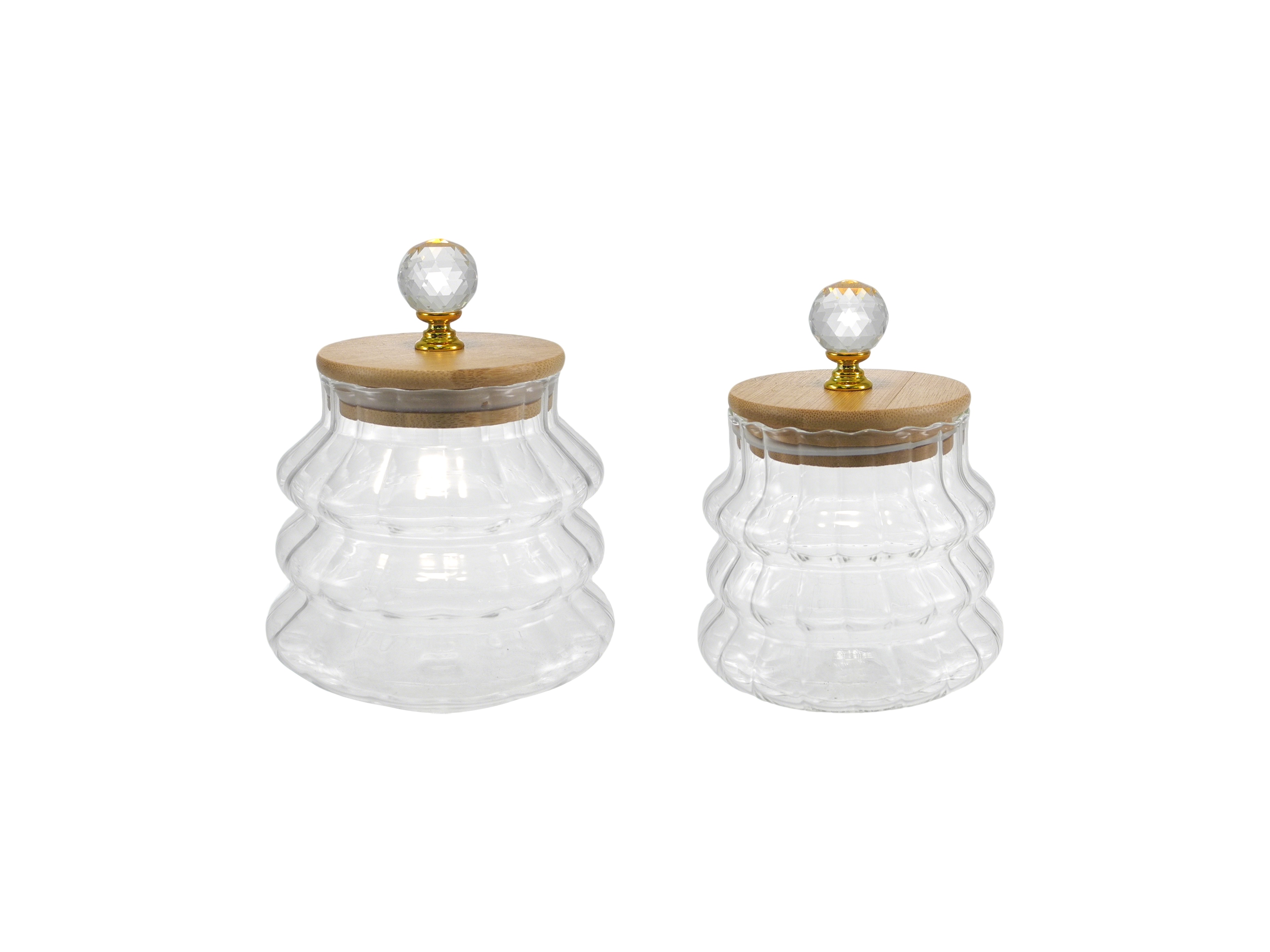 Christmas Tree High Borosilicate Glass Storage Jar YD-STJ-200