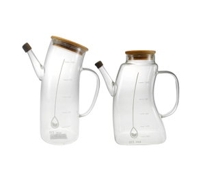 Wooden Cover Glass Oil Bottle YD-OBT-001