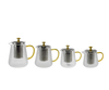 Transparent Dot-shaped Glass Kettle YD-KEL-014