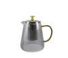 Vertical Striped Grey Glass Kettle YD-KEL-019