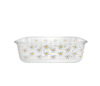 Flower-patterned Square Glass Bowl YD-BOW-022