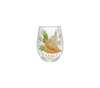 Carrot Flower Pattern Glass Water Cup YD-CUP-176