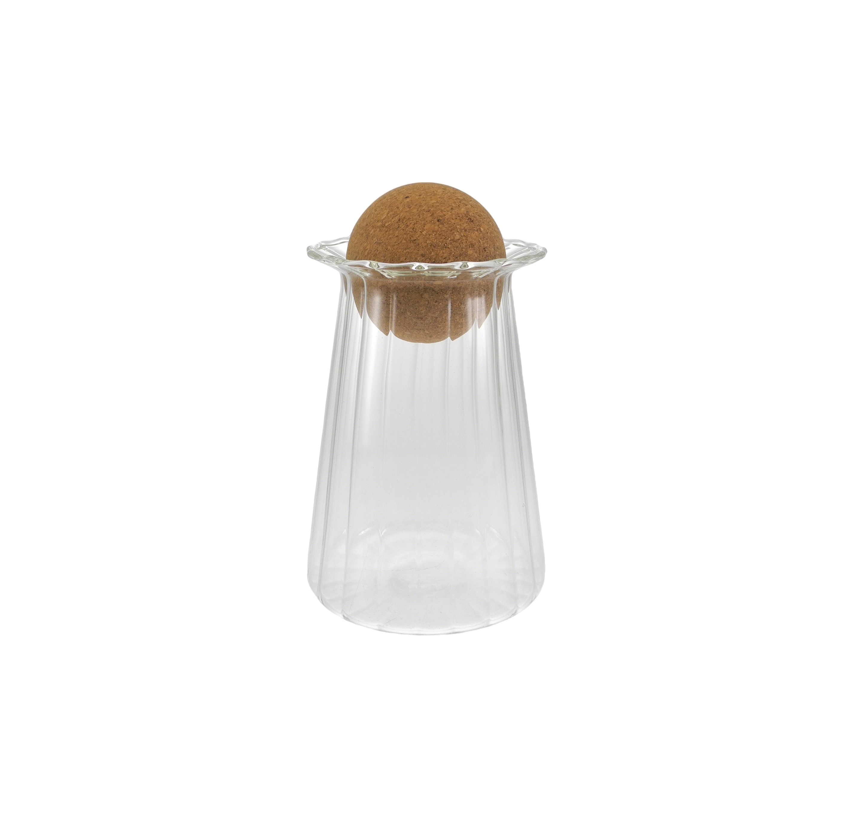 Round Wooden Cork Storage Tank Made of High-boron-silica Glass YD-STJ-190