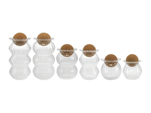 Cork Stoppered Borosilicate Glass Storage Tank YD-STJ-191