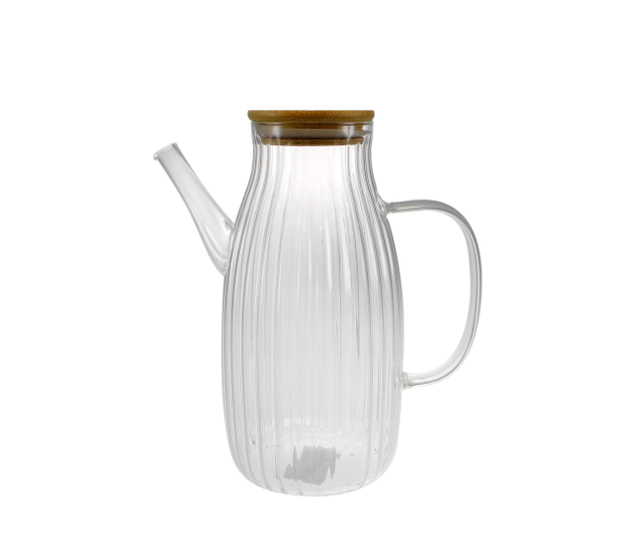 Vertical-striped Glass Oil Pot YD-OBT-008