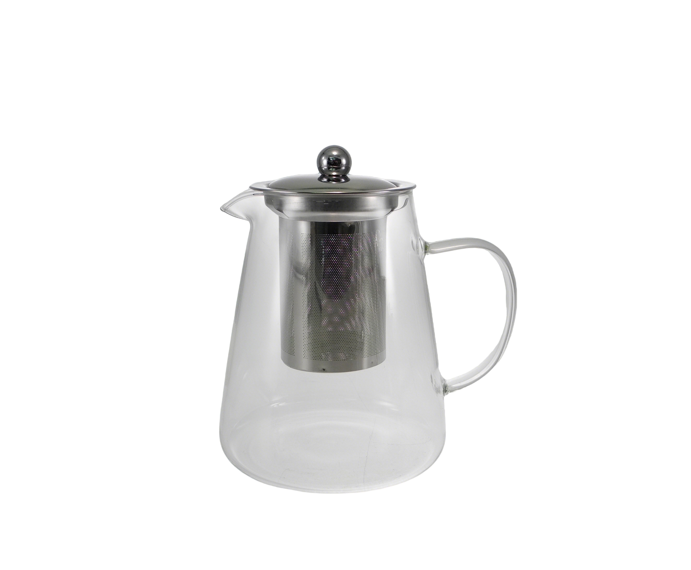 Transparent Glass Kettle without Relief Decoration YD-KEL-020
