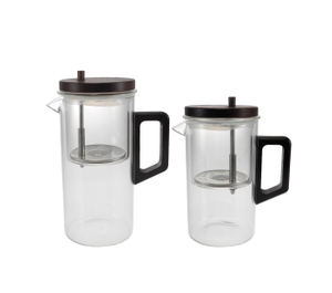 Cylindrical Wooden Lid Glass Water Bottle YD-KEL-013