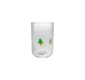 Christmas Tree Sticker Glass Water Cup YD-CUP-156