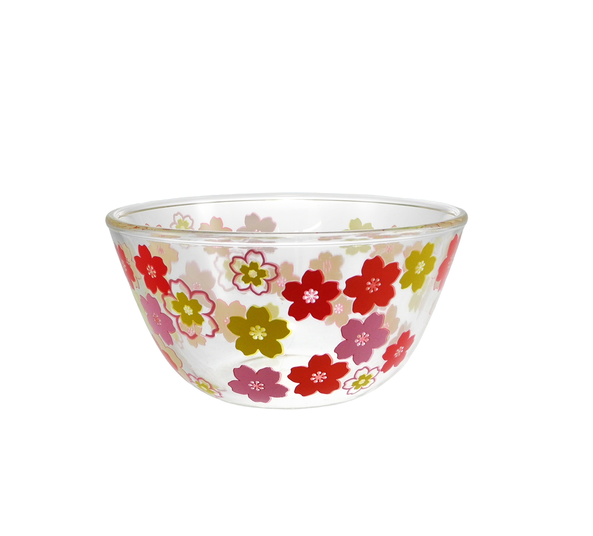 Small Flower Sticker Paper Glass Bowl YD-BOW-021