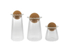 Round Wooden Cork Storage Tank Made of High-boron-silica Glass YD-STJ-190