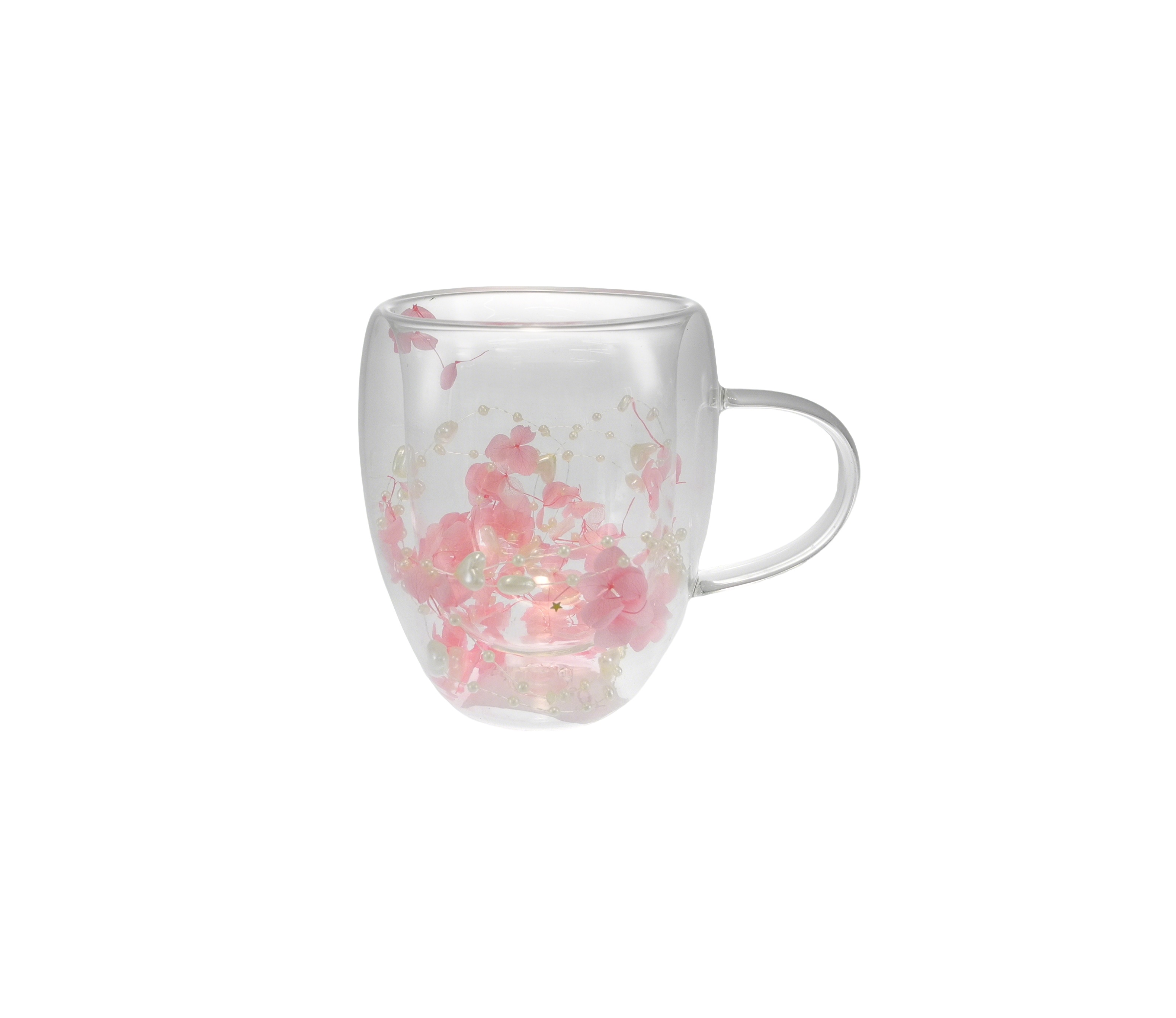 Dried Flower Glass Water Cup YD-CUP-184