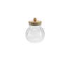Round Vertical Striped Borosilicate Glass Storage Jar YD-STJ-189
